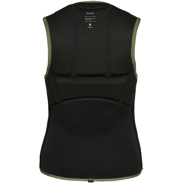 2026 Mystic Womens Star Front Zip Impact Vest 35005.230232 - Olive Green